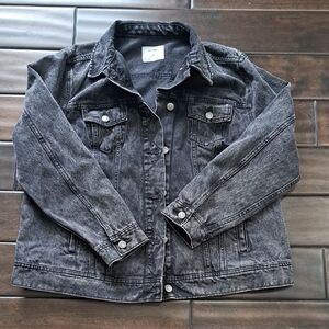 Old Navy Charcoal Denim Jacket